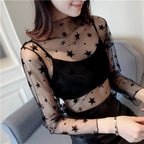 Transparent Mesh See Through Top for Women