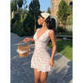 Summer Bodycon Mini Dress for Women Elegant Clothes Birthday Party Vacation